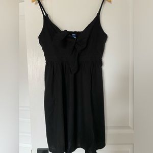 Old Navy, Black, Linen dress size: Medium